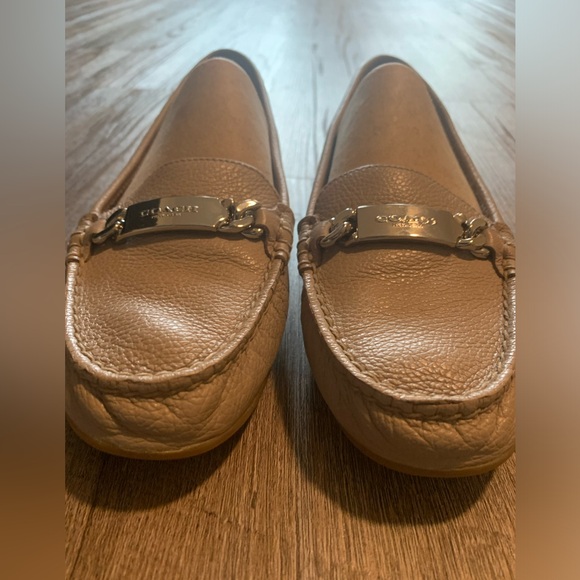 Coach Pebbled Leather Slip On Loafers - Picture 3 of 10